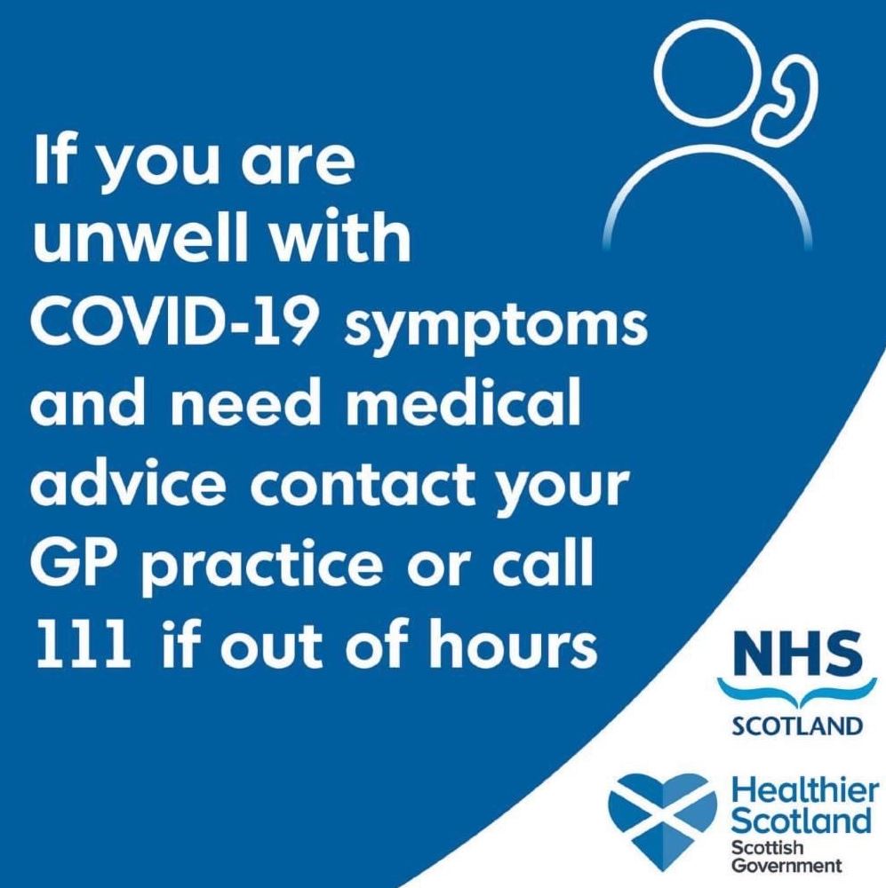 NHS Scotland Unwell with Covid